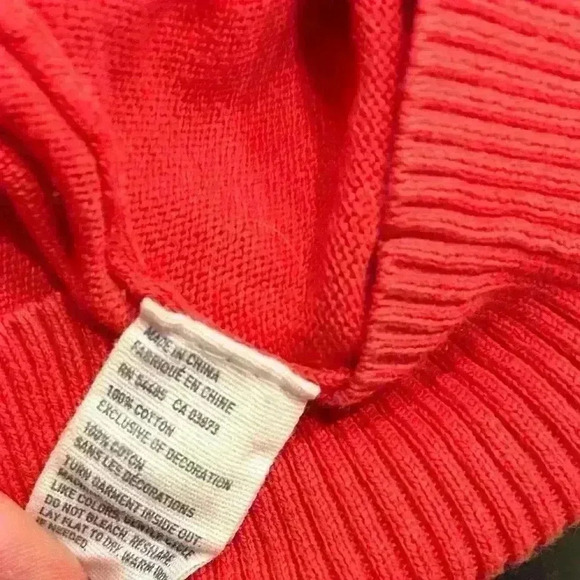 American Eagle Men’s Athletic Fit Sweater Coral Size M - Picture 5 of 7